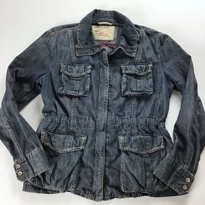 Gap drawstring cinch waist utility jacket medium